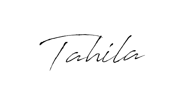 Create a beautiful signature design for name Tahila. With this signature (Antro_Vectra) fonts, you can make a handwritten signature for free. Tahila signature style 6 images and pictures png