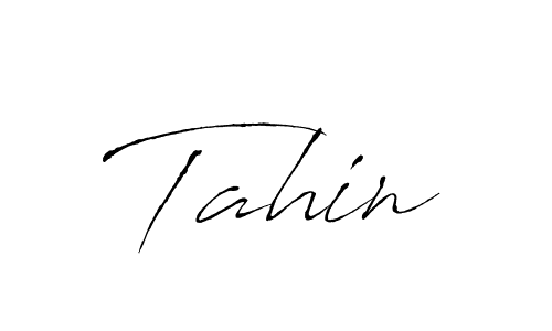 Make a beautiful signature design for name Tahin. With this signature (Antro_Vectra) style, you can create a handwritten signature for free. Tahin signature style 6 images and pictures png