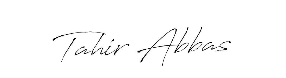 Make a beautiful signature design for name Tahir Abbas. With this signature (Antro_Vectra) style, you can create a handwritten signature for free. Tahir Abbas signature style 6 images and pictures png