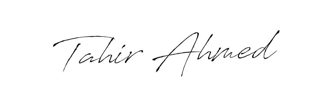 Use a signature maker to create a handwritten signature online. With this signature software, you can design (Antro_Vectra) your own signature for name Tahir Ahmed. Tahir Ahmed signature style 6 images and pictures png