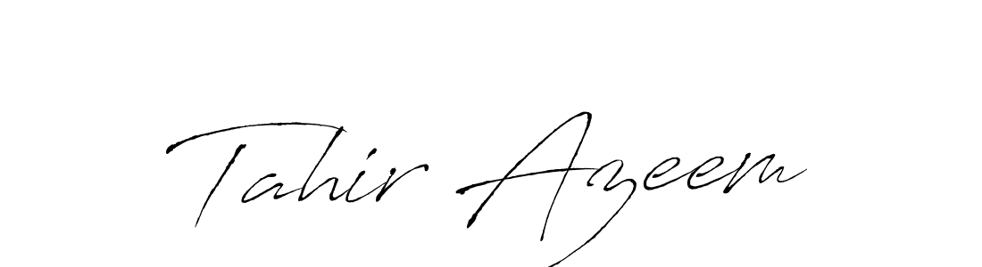 Also You can easily find your signature by using the search form. We will create Tahir Azeem name handwritten signature images for you free of cost using Antro_Vectra sign style. Tahir Azeem signature style 6 images and pictures png