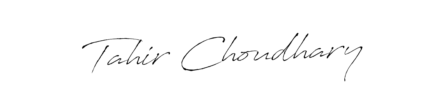 Also You can easily find your signature by using the search form. We will create Tahir Choudhary name handwritten signature images for you free of cost using Antro_Vectra sign style. Tahir Choudhary signature style 6 images and pictures png