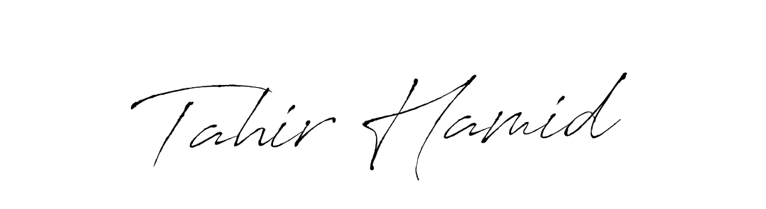 Also we have Tahir Hamid name is the best signature style. Create professional handwritten signature collection using Antro_Vectra autograph style. Tahir Hamid signature style 6 images and pictures png