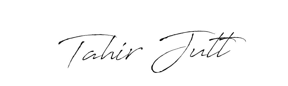 Also we have Tahir Jutt name is the best signature style. Create professional handwritten signature collection using Antro_Vectra autograph style. Tahir Jutt signature style 6 images and pictures png