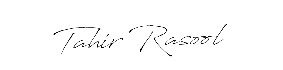 Make a beautiful signature design for name Tahir Rasool. With this signature (Antro_Vectra) style, you can create a handwritten signature for free. Tahir Rasool signature style 6 images and pictures png