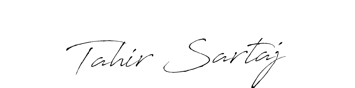 Make a beautiful signature design for name Tahir Sartaj. With this signature (Antro_Vectra) style, you can create a handwritten signature for free. Tahir Sartaj signature style 6 images and pictures png