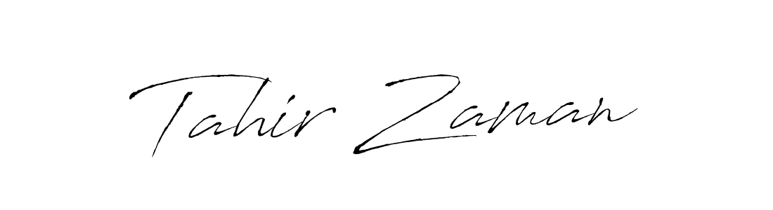 Make a beautiful signature design for name Tahir Zaman. With this signature (Antro_Vectra) style, you can create a handwritten signature for free. Tahir Zaman signature style 6 images and pictures png