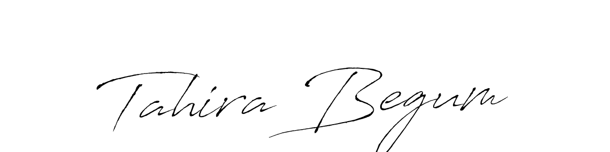 Design your own signature with our free online signature maker. With this signature software, you can create a handwritten (Antro_Vectra) signature for name Tahira Begum. Tahira Begum signature style 6 images and pictures png
