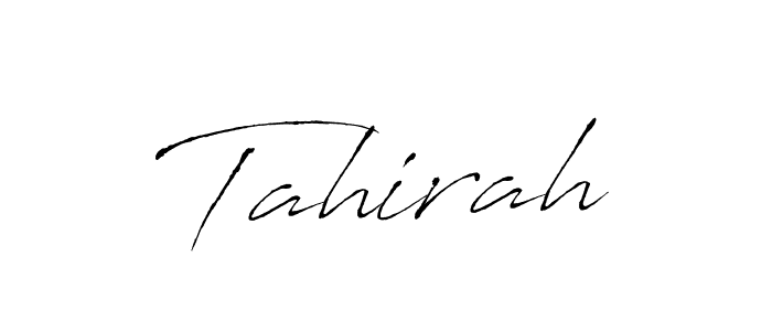 Create a beautiful signature design for name Tahirah. With this signature (Antro_Vectra) fonts, you can make a handwritten signature for free. Tahirah signature style 6 images and pictures png