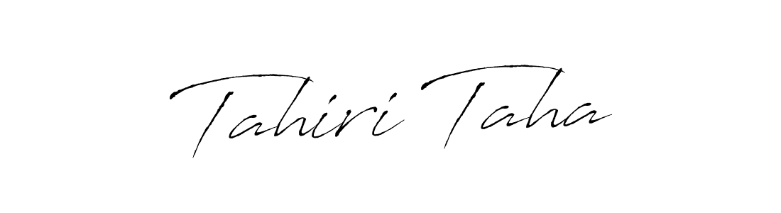 The best way (Antro_Vectra) to make a short signature is to pick only two or three words in your name. The name Tahiri Taha include a total of six letters. For converting this name. Tahiri Taha signature style 6 images and pictures png