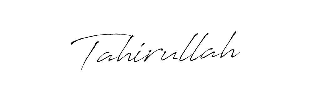 Make a beautiful signature design for name Tahirullah. With this signature (Antro_Vectra) style, you can create a handwritten signature for free. Tahirullah signature style 6 images and pictures png