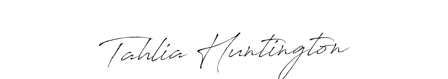 Use a signature maker to create a handwritten signature online. With this signature software, you can design (Antro_Vectra) your own signature for name Tahlia Huntington. Tahlia Huntington signature style 6 images and pictures png