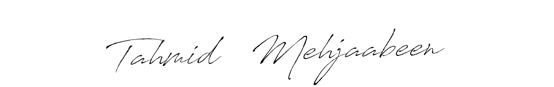 Also we have Tahmid   Mehjaabeen name is the best signature style. Create professional handwritten signature collection using Antro_Vectra autograph style. Tahmid   Mehjaabeen signature style 6 images and pictures png