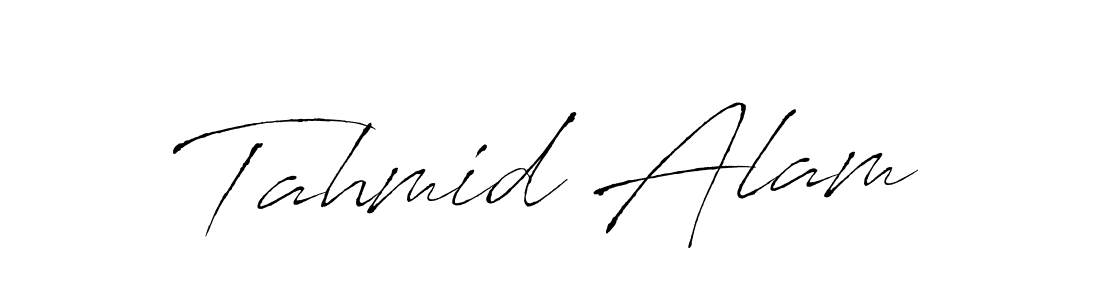 Create a beautiful signature design for name Tahmid Alam. With this signature (Antro_Vectra) fonts, you can make a handwritten signature for free. Tahmid Alam signature style 6 images and pictures png