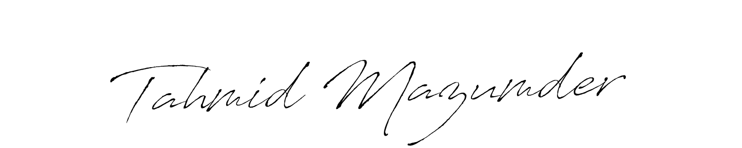 How to make Tahmid Mazumder signature? Antro_Vectra is a professional autograph style. Create handwritten signature for Tahmid Mazumder name. Tahmid Mazumder signature style 6 images and pictures png