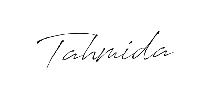 Make a beautiful signature design for name Tahmida. With this signature (Antro_Vectra) style, you can create a handwritten signature for free. Tahmida signature style 6 images and pictures png