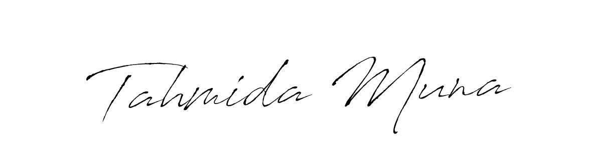 Make a beautiful signature design for name Tahmida Muna. Use this online signature maker to create a handwritten signature for free. Tahmida Muna signature style 6 images and pictures png