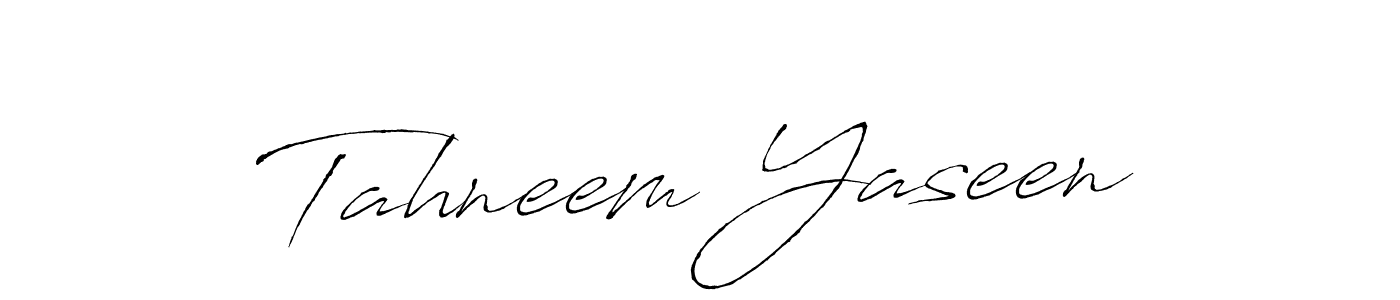 How to make Tahneem Yaseen signature? Antro_Vectra is a professional autograph style. Create handwritten signature for Tahneem Yaseen name. Tahneem Yaseen signature style 6 images and pictures png