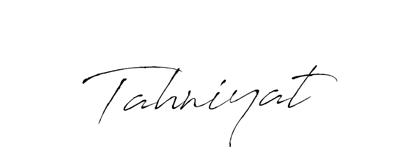 if you are searching for the best signature style for your name Tahniyat. so please give up your signature search. here we have designed multiple signature styles  using Antro_Vectra. Tahniyat signature style 6 images and pictures png
