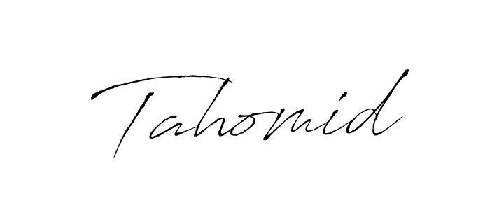 Antro_Vectra is a professional signature style that is perfect for those who want to add a touch of class to their signature. It is also a great choice for those who want to make their signature more unique. Get Tahomid name to fancy signature for free. Tahomid signature style 6 images and pictures png