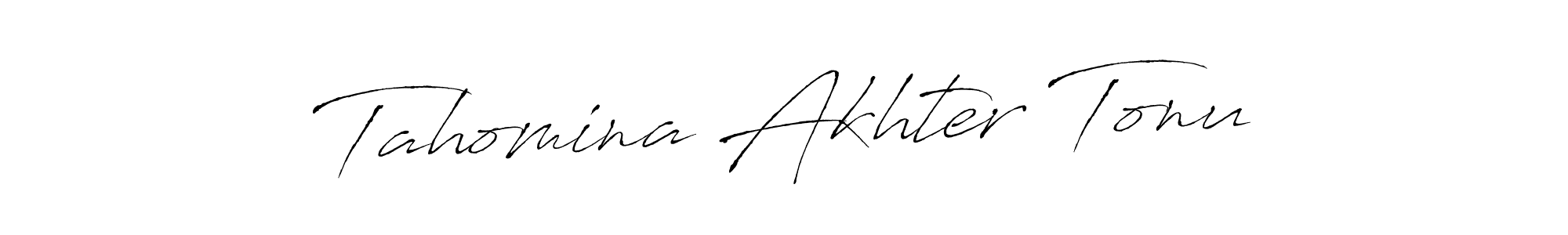 Also we have Tahomina Akhter Tonu name is the best signature style. Create professional handwritten signature collection using Antro_Vectra autograph style. Tahomina Akhter Tonu signature style 6 images and pictures png