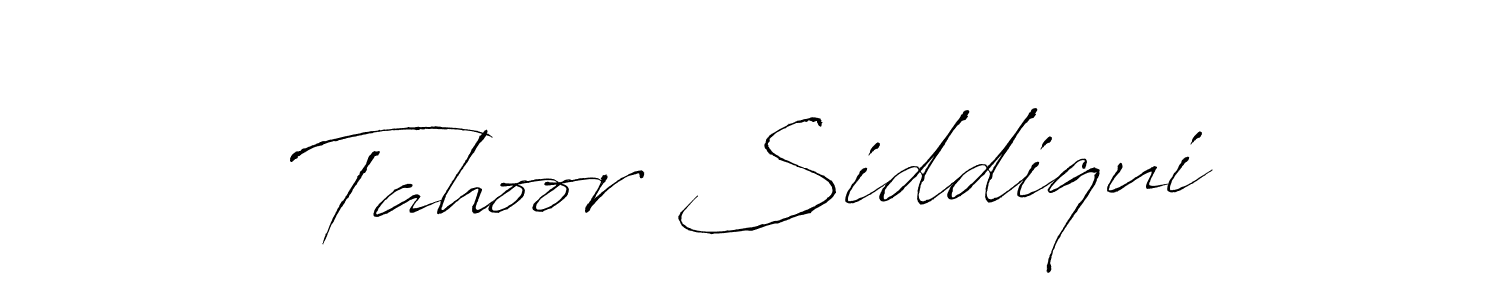 Also You can easily find your signature by using the search form. We will create Tahoor Siddiqui name handwritten signature images for you free of cost using Antro_Vectra sign style. Tahoor Siddiqui signature style 6 images and pictures png