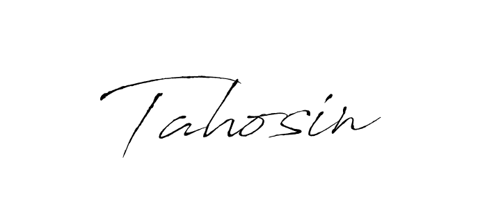 How to make Tahosin signature? Antro_Vectra is a professional autograph style. Create handwritten signature for Tahosin name. Tahosin signature style 6 images and pictures png