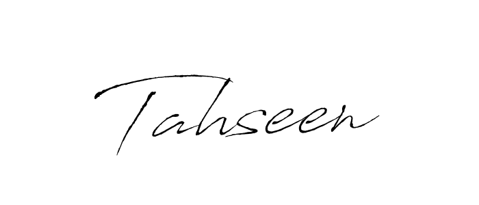 Create a beautiful signature design for name Tahseen. With this signature (Antro_Vectra) fonts, you can make a handwritten signature for free. Tahseen signature style 6 images and pictures png