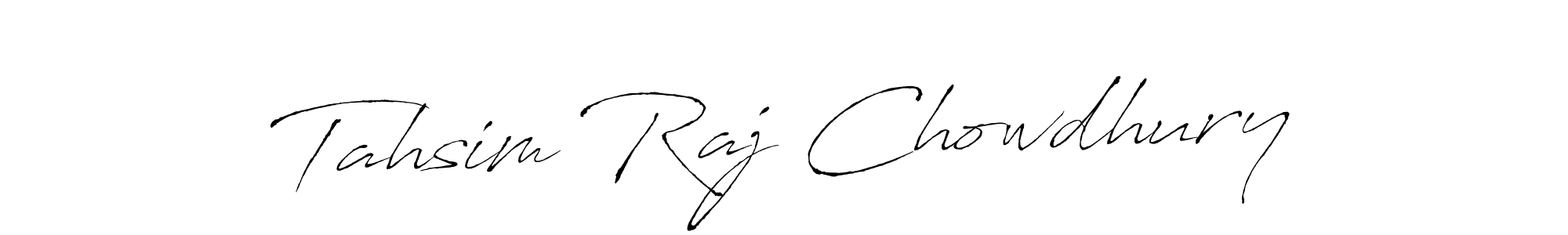 How to make Tahsim Raj Chowdhury name signature. Use Antro_Vectra style for creating short signs online. This is the latest handwritten sign. Tahsim Raj Chowdhury signature style 6 images and pictures png