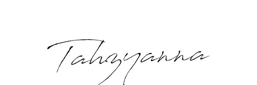 Make a beautiful signature design for name Tahzyanna. With this signature (Antro_Vectra) style, you can create a handwritten signature for free. Tahzyanna signature style 6 images and pictures png