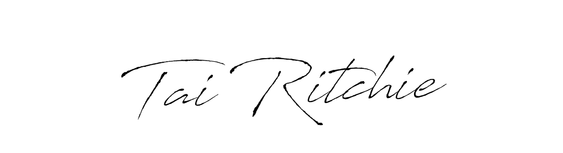 Make a beautiful signature design for name Tai Ritchie. With this signature (Antro_Vectra) style, you can create a handwritten signature for free. Tai Ritchie signature style 6 images and pictures png