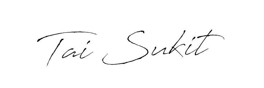 Also You can easily find your signature by using the search form. We will create Tai Sukit name handwritten signature images for you free of cost using Antro_Vectra sign style. Tai Sukit signature style 6 images and pictures png