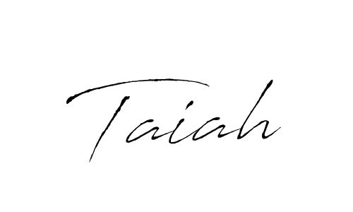 Make a beautiful signature design for name Taiah. With this signature (Antro_Vectra) style, you can create a handwritten signature for free. Taiah signature style 6 images and pictures png