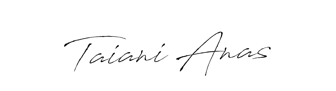 You can use this online signature creator to create a handwritten signature for the name Taiani Anas. This is the best online autograph maker. Taiani Anas signature style 6 images and pictures png