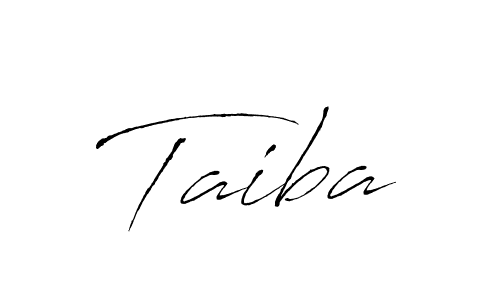 Create a beautiful signature design for name Taiba. With this signature (Antro_Vectra) fonts, you can make a handwritten signature for free. Taiba signature style 6 images and pictures png