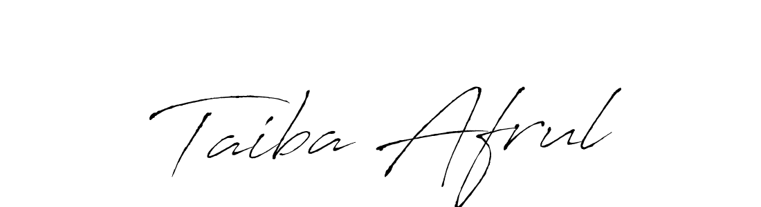 Create a beautiful signature design for name Taiba Afrul. With this signature (Antro_Vectra) fonts, you can make a handwritten signature for free. Taiba Afrul signature style 6 images and pictures png