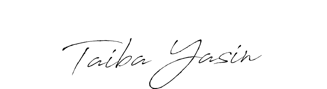 Use a signature maker to create a handwritten signature online. With this signature software, you can design (Antro_Vectra) your own signature for name Taiba Yasin. Taiba Yasin signature style 6 images and pictures png