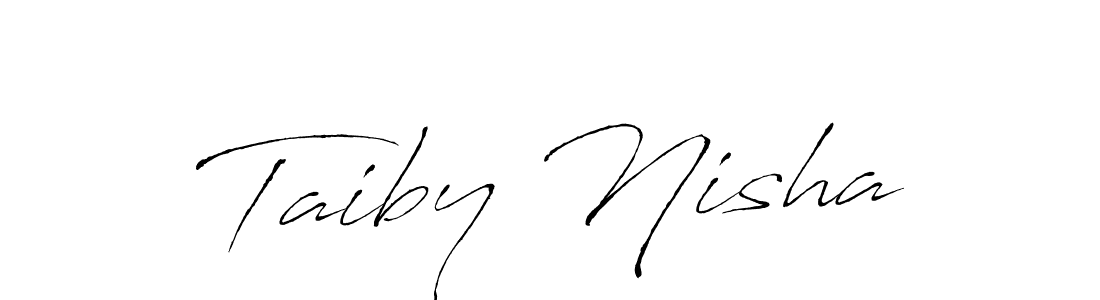 You can use this online signature creator to create a handwritten signature for the name Taiby Nisha. This is the best online autograph maker. Taiby Nisha signature style 6 images and pictures png