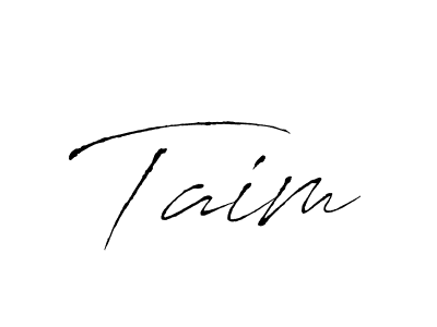 The best way (Antro_Vectra) to make a short signature is to pick only two or three words in your name. The name Taim include a total of six letters. For converting this name. Taim signature style 6 images and pictures png