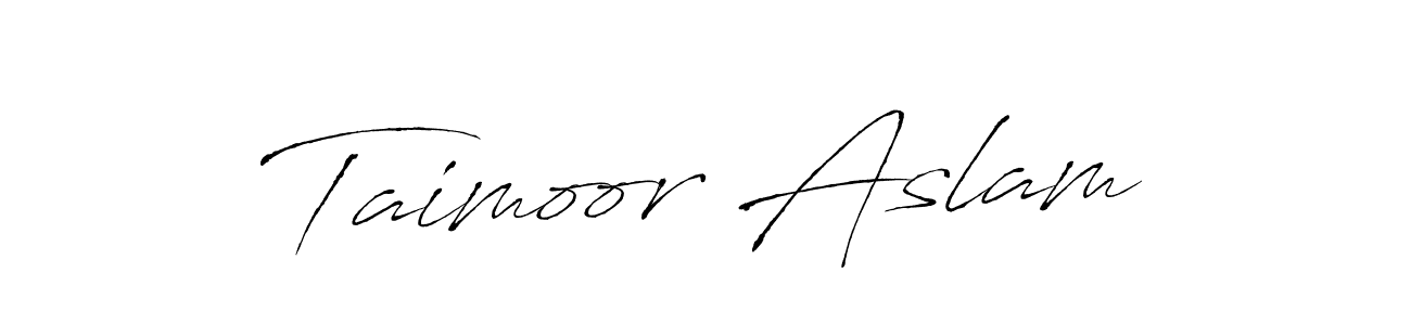 Also we have Taimoor Aslam name is the best signature style. Create professional handwritten signature collection using Antro_Vectra autograph style. Taimoor Aslam signature style 6 images and pictures png