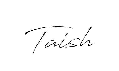 Make a beautiful signature design for name Taish. With this signature (Antro_Vectra) style, you can create a handwritten signature for free. Taish signature style 6 images and pictures png