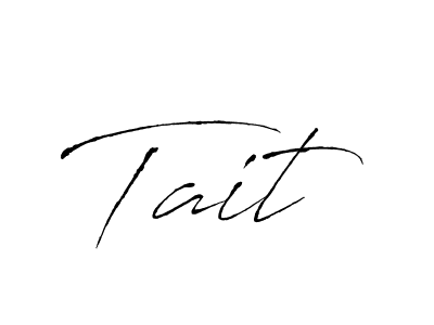 You should practise on your own different ways (Antro_Vectra) to write your name (Tait) in signature. don't let someone else do it for you. Tait signature style 6 images and pictures png