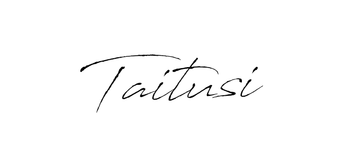 Antro_Vectra is a professional signature style that is perfect for those who want to add a touch of class to their signature. It is also a great choice for those who want to make their signature more unique. Get Taitusi name to fancy signature for free. Taitusi signature style 6 images and pictures png