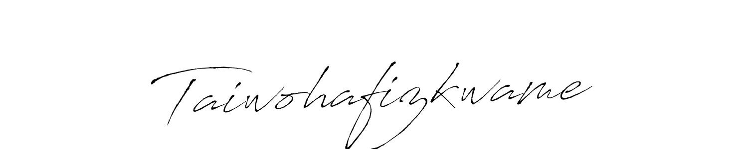 How to make Taiwohafizkwame name signature. Use Antro_Vectra style for creating short signs online. This is the latest handwritten sign. Taiwohafizkwame signature style 6 images and pictures png