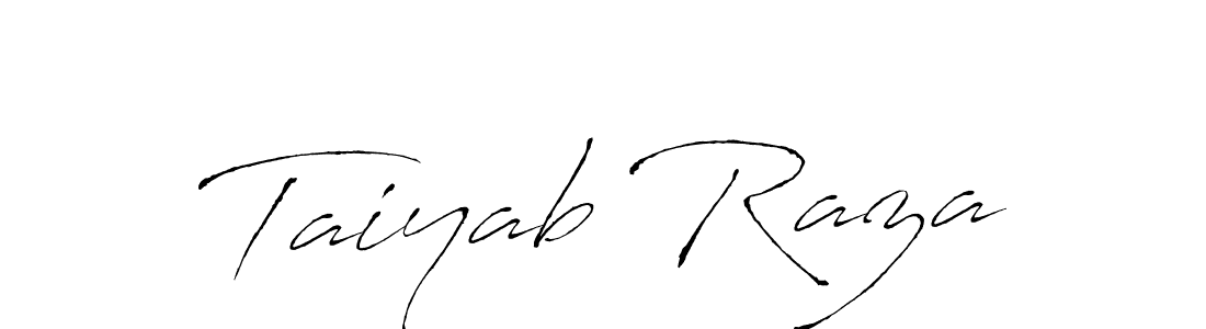 How to make Taiyab Raza signature? Antro_Vectra is a professional autograph style. Create handwritten signature for Taiyab Raza name. Taiyab Raza signature style 6 images and pictures png
