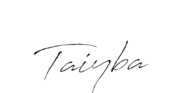 How to make Taiyba signature? Antro_Vectra is a professional autograph style. Create handwritten signature for Taiyba name. Taiyba signature style 6 images and pictures png