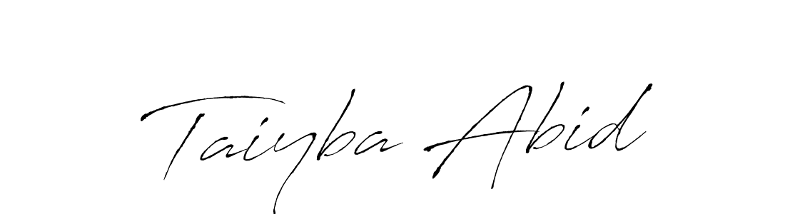 How to make Taiyba Abid signature? Antro_Vectra is a professional autograph style. Create handwritten signature for Taiyba Abid name. Taiyba Abid signature style 6 images and pictures png