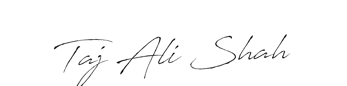 How to make Taj Ali Shah name signature. Use Antro_Vectra style for creating short signs online. This is the latest handwritten sign. Taj Ali Shah signature style 6 images and pictures png