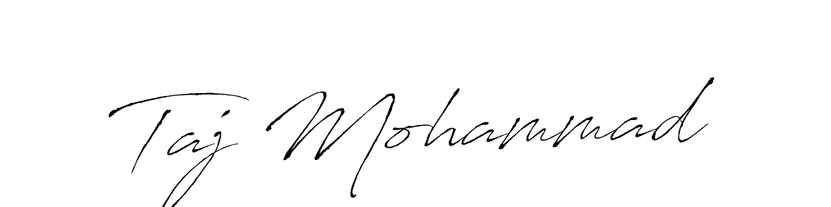 Create a beautiful signature design for name Taj Mohammad. With this signature (Antro_Vectra) fonts, you can make a handwritten signature for free. Taj Mohammad signature style 6 images and pictures png