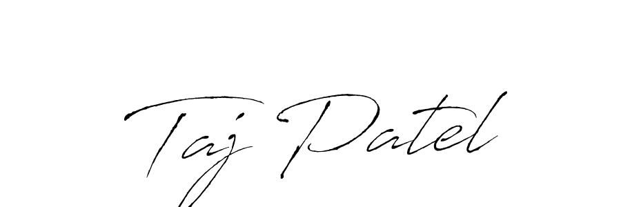 Create a beautiful signature design for name Taj Patel. With this signature (Antro_Vectra) fonts, you can make a handwritten signature for free. Taj Patel signature style 6 images and pictures png